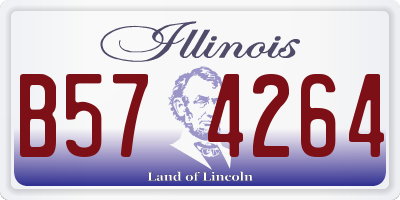 IL license plate B574264