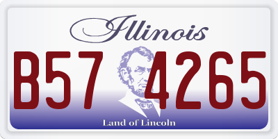IL license plate B574265