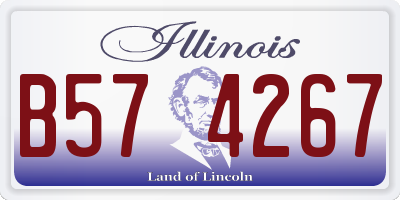 IL license plate B574267