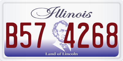 IL license plate B574268