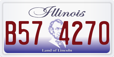 IL license plate B574270