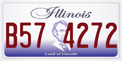 IL license plate B574272