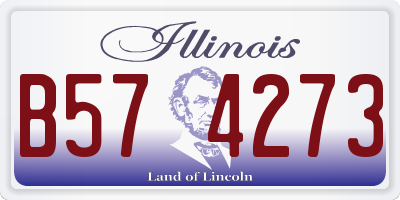 IL license plate B574273