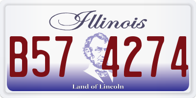 IL license plate B574274