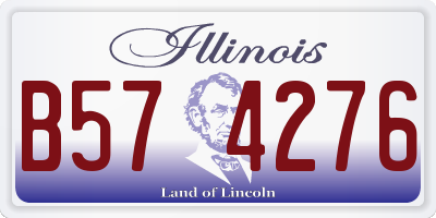 IL license plate B574276