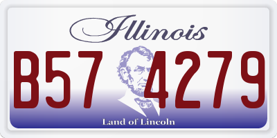 IL license plate B574279