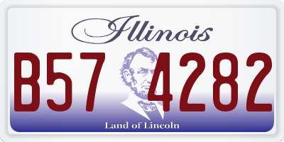 IL license plate B574282