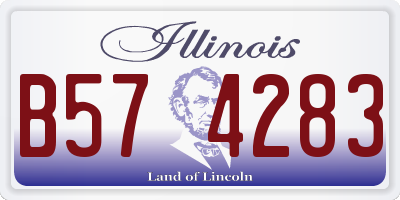 IL license plate B574283