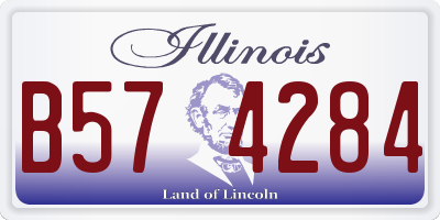 IL license plate B574284