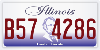 IL license plate B574286