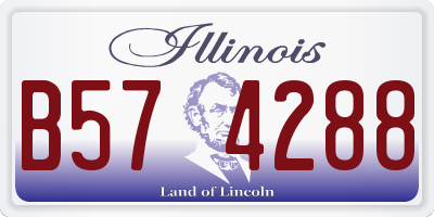 IL license plate B574288