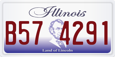 IL license plate B574291