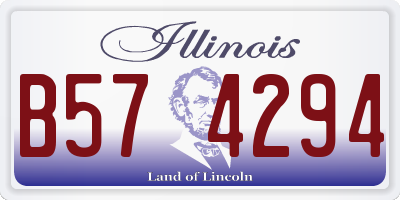 IL license plate B574294
