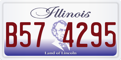 IL license plate B574295