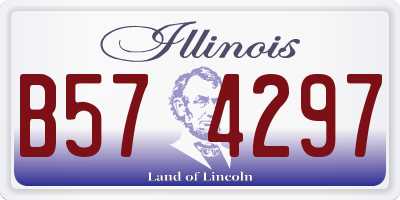 IL license plate B574297
