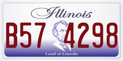 IL license plate B574298