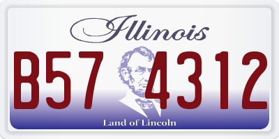 IL license plate B574312