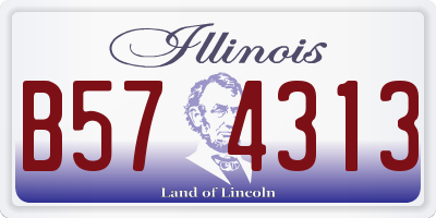 IL license plate B574313