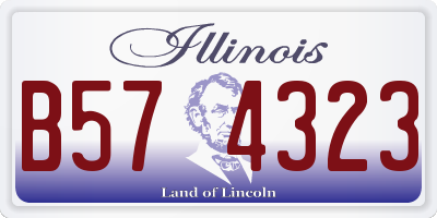 IL license plate B574323