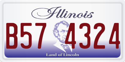 IL license plate B574324