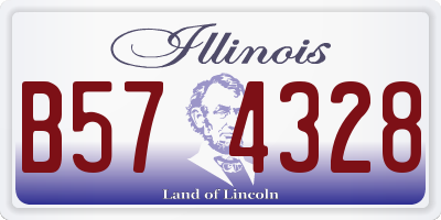 IL license plate B574328