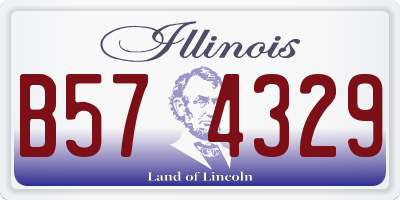 IL license plate B574329