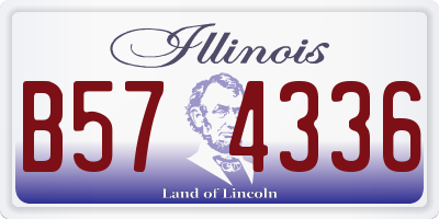 IL license plate B574336