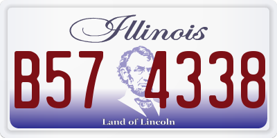 IL license plate B574338