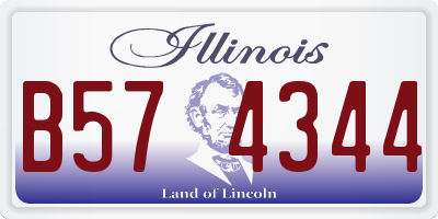 IL license plate B574344