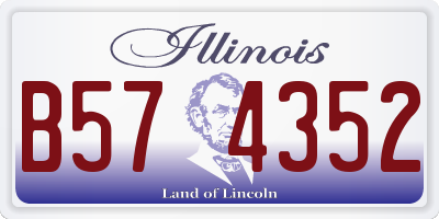 IL license plate B574352