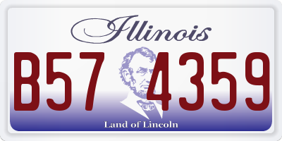 IL license plate B574359
