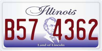 IL license plate B574362