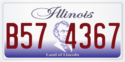 IL license plate B574367
