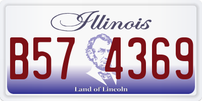 IL license plate B574369
