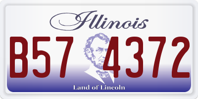 IL license plate B574372