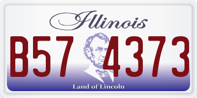 IL license plate B574373