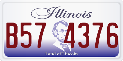 IL license plate B574376