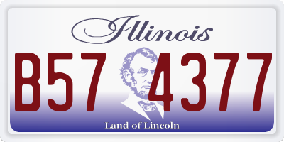 IL license plate B574377