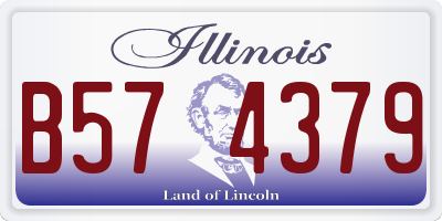 IL license plate B574379