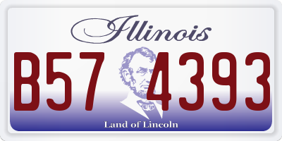 IL license plate B574393