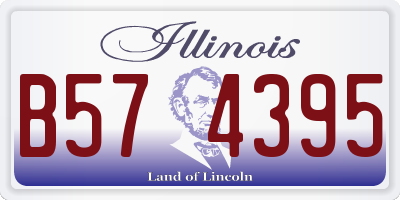 IL license plate B574395