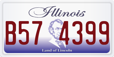 IL license plate B574399