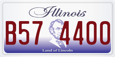 IL license plate B574400