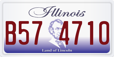 IL license plate B574710
