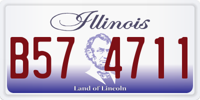 IL license plate B574711