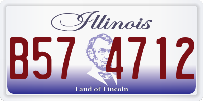 IL license plate B574712