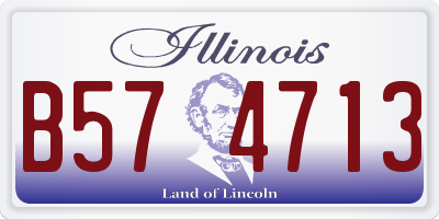 IL license plate B574713