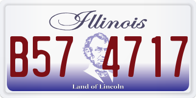 IL license plate B574717