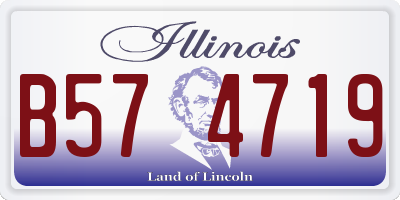 IL license plate B574719