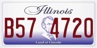 IL license plate B574720